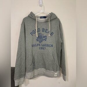 Polo By Ralph Lauren Bear Mens Hoodie Size M